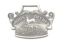 JOHN DEERE WATCH FOB 1912 Logo Fine Pewter