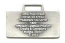 JOHN DEERE WATCH FOB 1889 Logo Fine Pewter