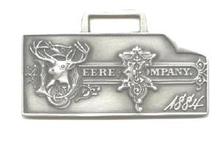 JOHN DEERE WATCH FOB 1884 Logo Fine Pewter