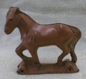 AUBURN Toy Horse Aub-Rubr Old Vintage