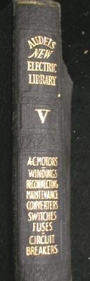 OLD Audels New Electric Vol V Leather Book