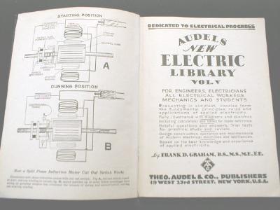 OLD Audels New Electric Vol V Leather Book