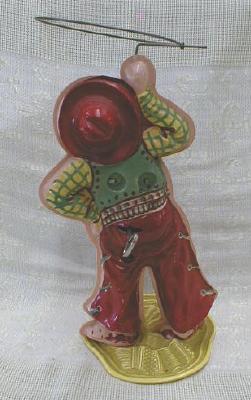 CELLULOID Western COWBOY Windup Lasso Old Toy