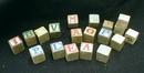 Old Wood Blocks (19) Children's Building Toys