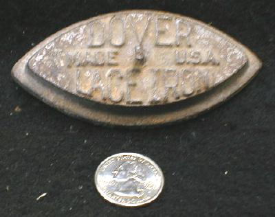 DOVER Lace Iron Sad Iron RARE! Old Cast Iron