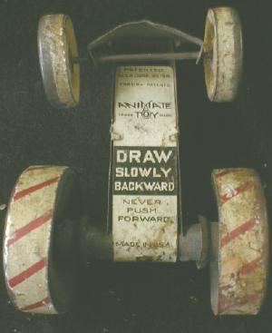 Tin BABY TRACTOR Old Rare 1916 Friction ANIMATE Toy Co