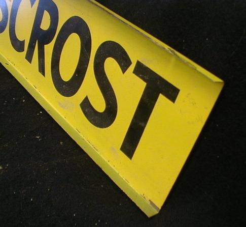 KINGSCROST Metal Sign Double Sided Seed Feed NOS