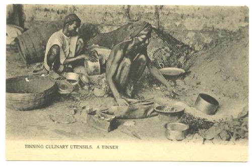 India Business/Working 5 Old Antique Post Cards