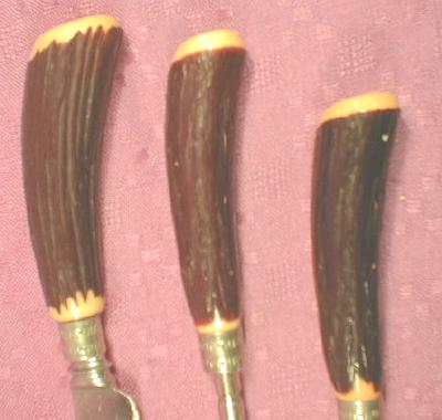 SHEFFIELD Carving Set 3-Piece BONE ANTLER