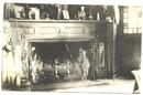 Old Antique Post Card Old Fashioned Fireplace