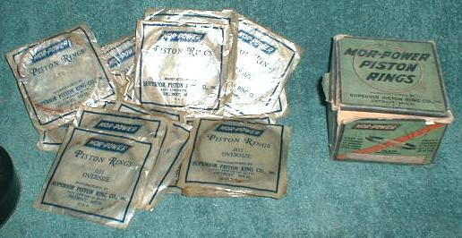 Old Mor-Power Superior PISTON RINGS Co. Model T ? NOS