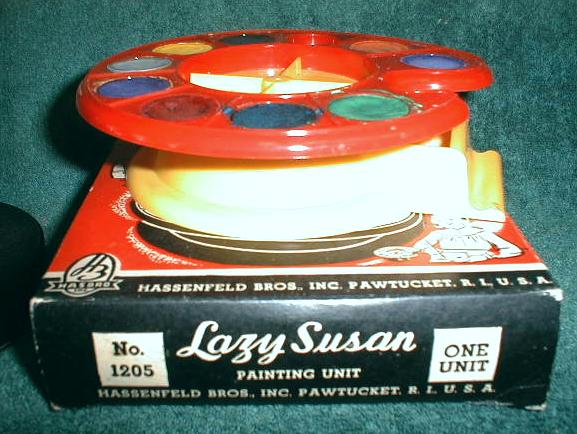 1940's HASBRO Lazy Susan OLD Painting Unit ORIGINAL Box