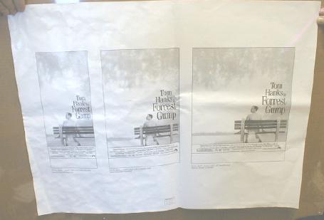 FORREST GUMP Salesman Sample Movie Poster Sheet