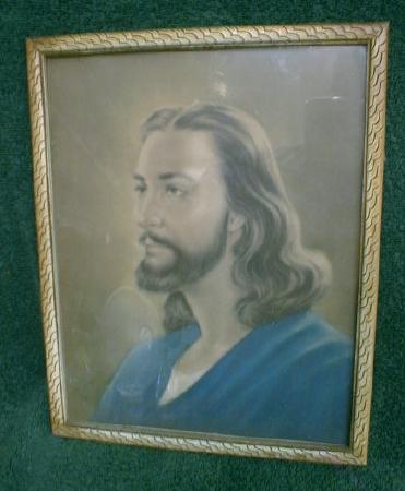 Old Religious Picture Jesus Christ Framed Print Clarence Thorpe