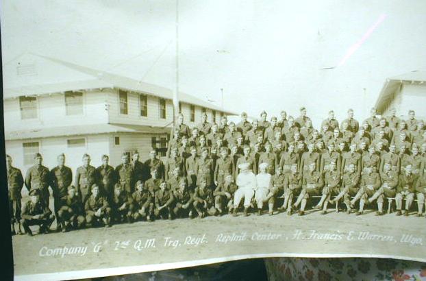Old WWII Photo Ft. Francis & Warren Wyoming Military Panoramic RC G2