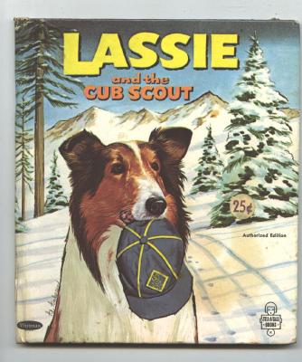 Old Lassie Childrens Book 1966 Lassie & The Cub Scout Whitman