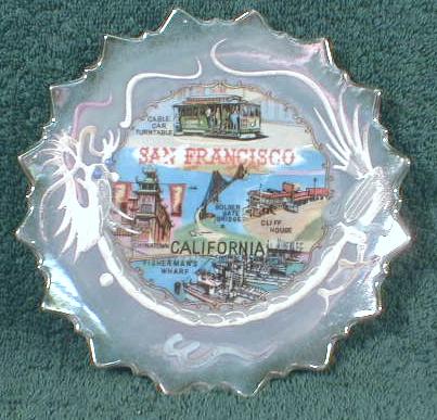 Old MORIAGE Dragonware San Francisco CA Souvenir Plate
