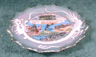 Old MORIAGE Dragonware San Francisco CA Souvenir Plate