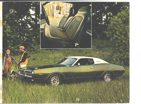 2 ORIGINAL Dodge Charger Sales Brochures 1972-73