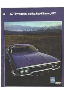 2 ORIGINAL Plymouth Sales Brochures Barracuda Road Runner 1971