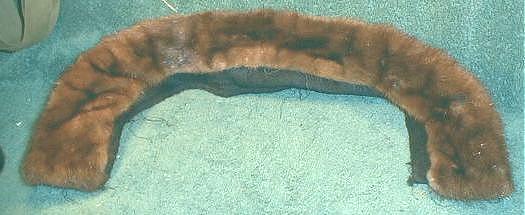 Real Mink Collar - Brown Fur - Vintage - Nice!