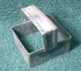 Tin SQUARE Cookie Biscuit Cutter Handle UNIQUE - VERY Old!
