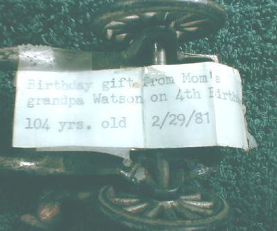 Old 1880 Cast Iron Horse Drawn Cart ORIGINAL Toy