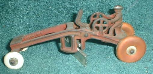Old KENTON Cast Iron Road Grader Construction Toy