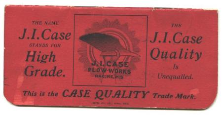 J.I. CASE Plow Works Old 1910 Ledger Book Montevideo MN