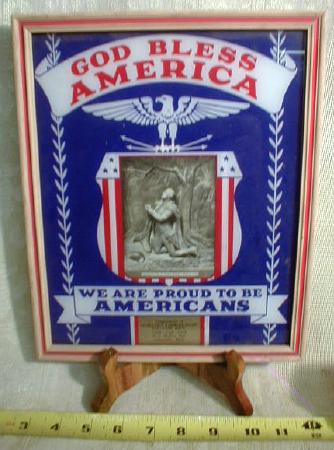 Patriotic Adv Picture Clara City MN God Bless America