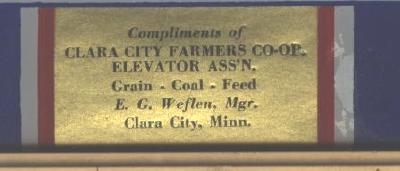 Patriotic Adv Picture Clara City MN God Bless America