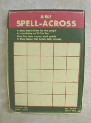 Old BIBLE Spell-A-Gram Educational Game Children Adults