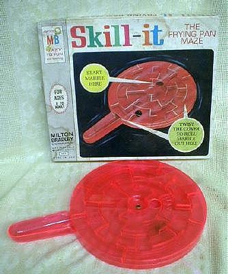 Old Skill It Frying Pan Maze Game Milton Bradley