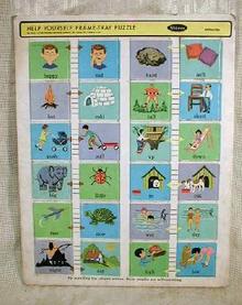 Old Whitman Help Yourself Frame-Tray Puzzle 1968