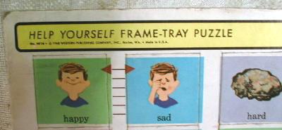 Old Whitman Help Yourself Frame-Tray Puzzle 1968