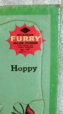 FURRY Inlaid Puzzle Hoppy Kangaroo Built Rite - OLD