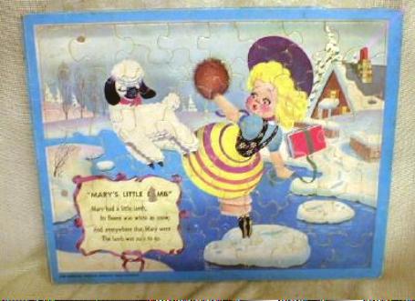 Old Vintage Puzzle Mary Had a Little Lamb Minnesota