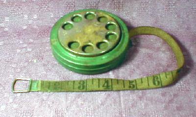 Old DIAL Tape Measure 50 Feet Looks like Telephone
