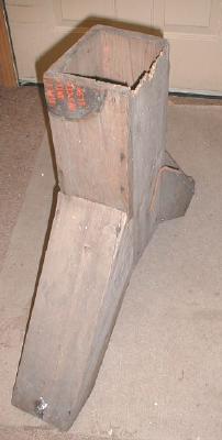 Antique Grain Divider Wood Elevator Agriculture