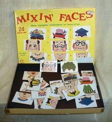 Old Mixin Faces Tee Pee Toys Game 24 piece Set Complete