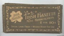 Old Men's Handkerchief Box Irish Flaxette Linen Hankies