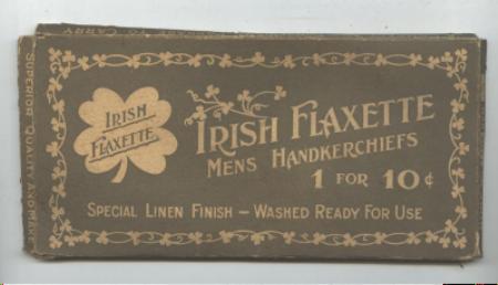 Old Men's Handkerchief Box Irish Flaxette Linen Hankies
