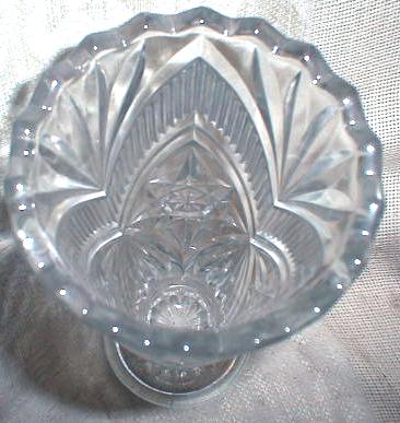 Old Czechoslavakian Crystal Vase Pedestal Base