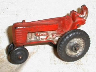 Old AUBURN John Deere Toy Farm Tractor Red AUB-RUBR