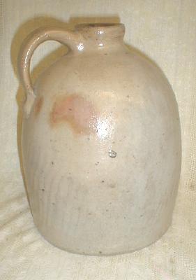 SALT GLAZE Stoneware Jug UNUSUAL - Very Old!