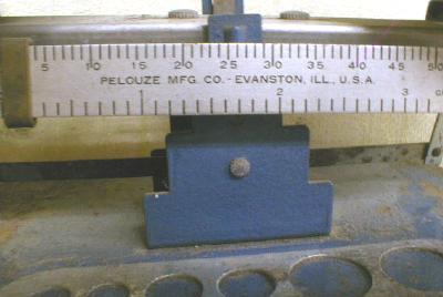Old BALANCE Scale with Weights Pelouze Mfg. Co.