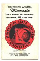 1957 Minnesota State Archery Assn. Championship Booklet
