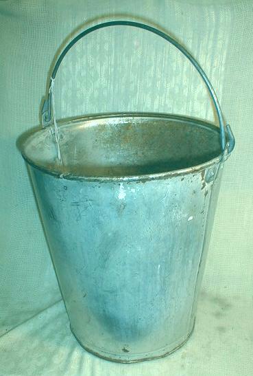 Old Milk Pail Metal 3 Gallon - Flower Pot WATERTIGHT!