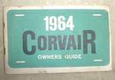 Old 1964 CORVAIR Chevy Chevrolet Owners Guide Manual