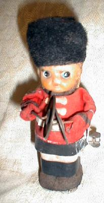 Old Tin Windup Toy Cymbal Player Boy - Made in Japan